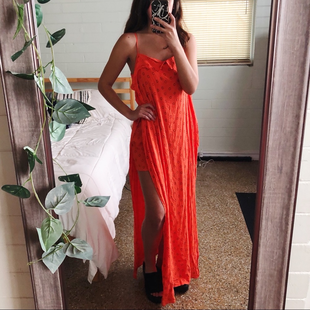 NWT urban outfitters side slit romper maxi
